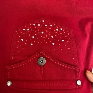 Red size 10 jeans